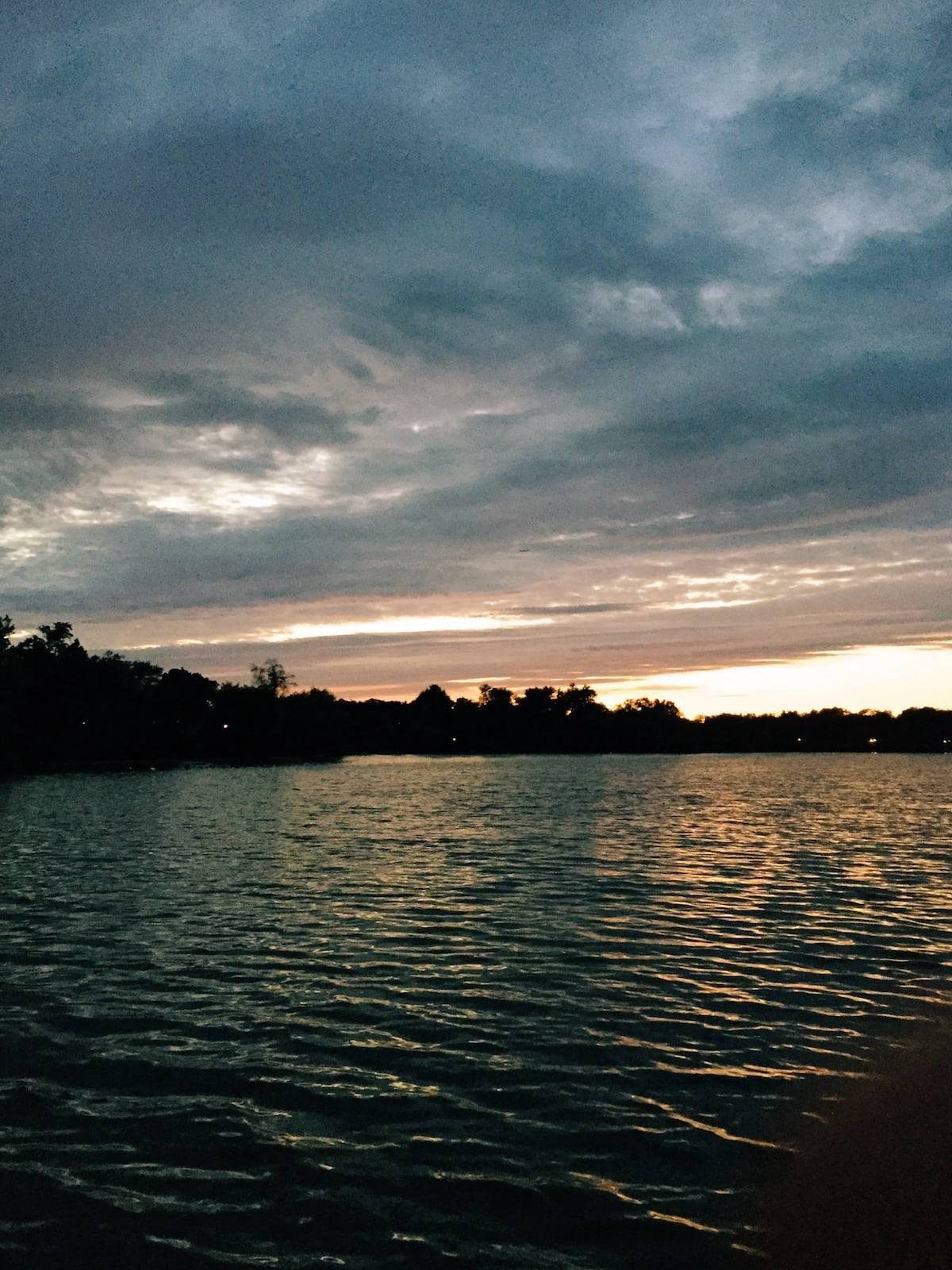 lake sunset
