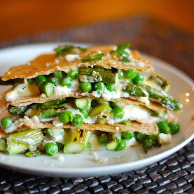 A picture of Asparagus Quesadilla Lasagna