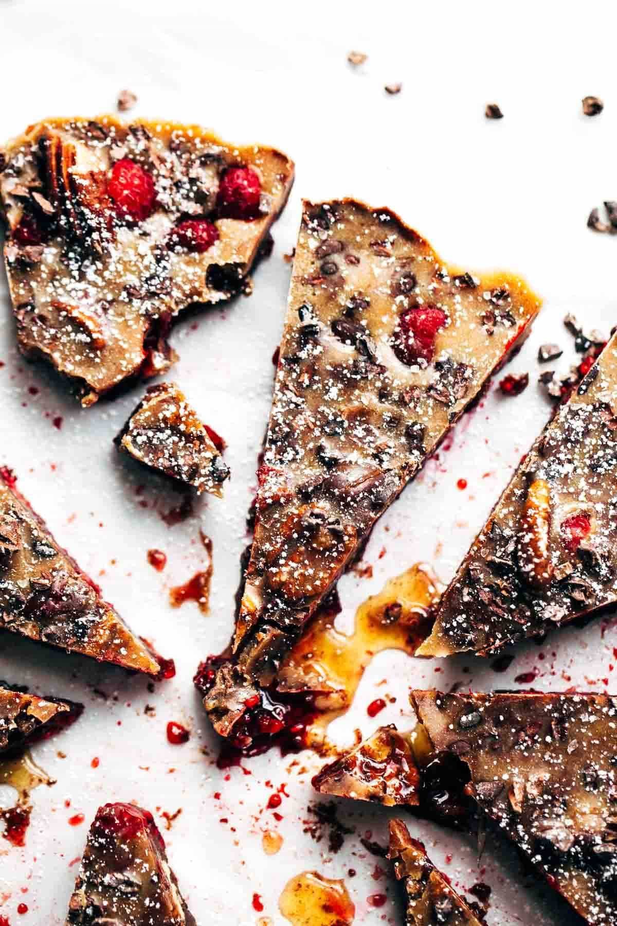 Chocolate Raspberry Almond Butter Bars.