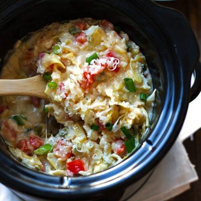 A picture of Skinny Crab and Artichoke Dip with Jalapeño